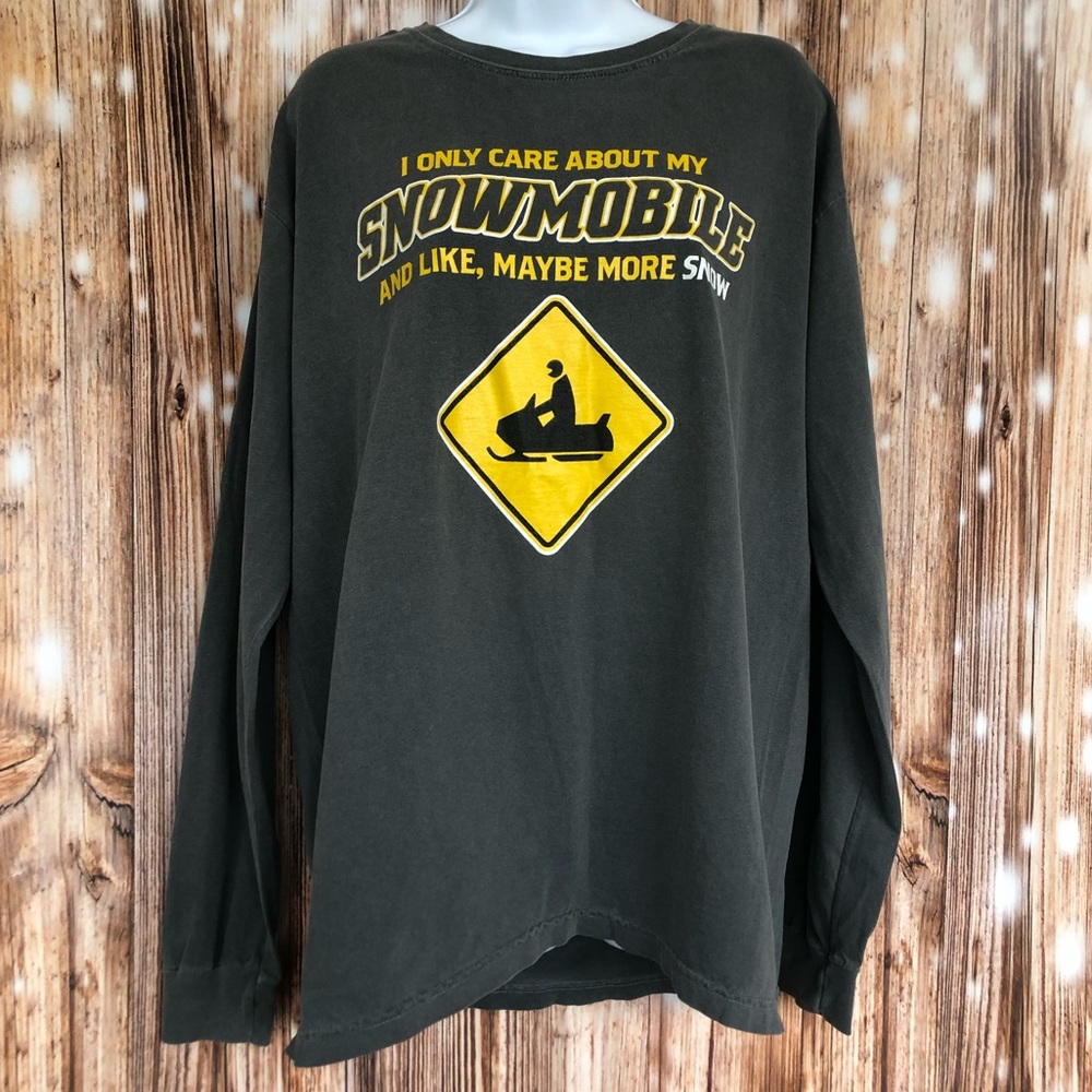 Snowmobile Long Sleeve Graphic Shirt